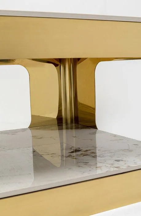 Nube Duo Gold Coffee Table