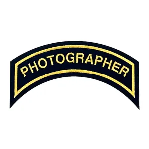 PHOTOGRAPHER Patch In Gold