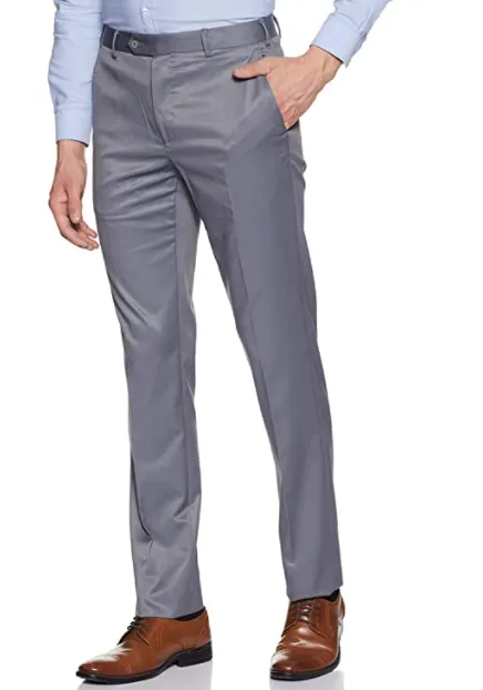 Raymond Men's Straight Fit Formal Trouser