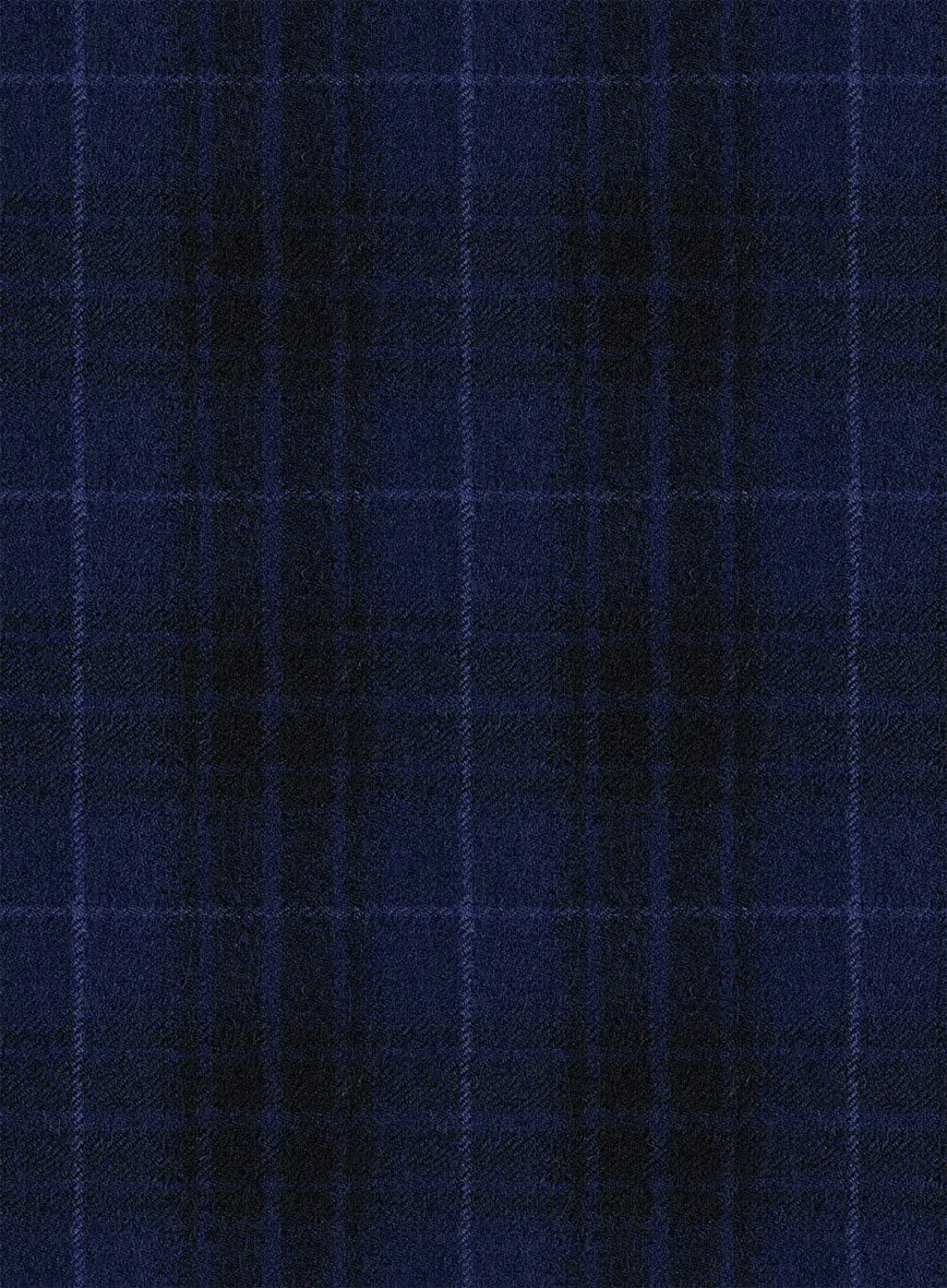 Reda Ballio Blue Checks Wool Jacket