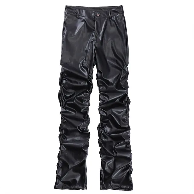 Ruffle Obsidian Straight Pants