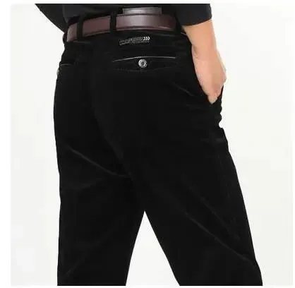 Solid Corduroy Regular Fit Pants