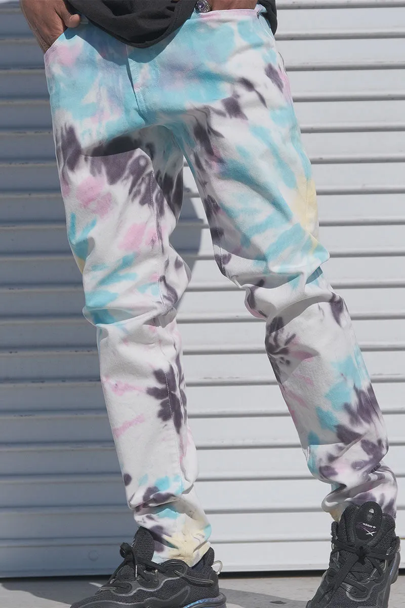 Spider Tie Dye Jeans