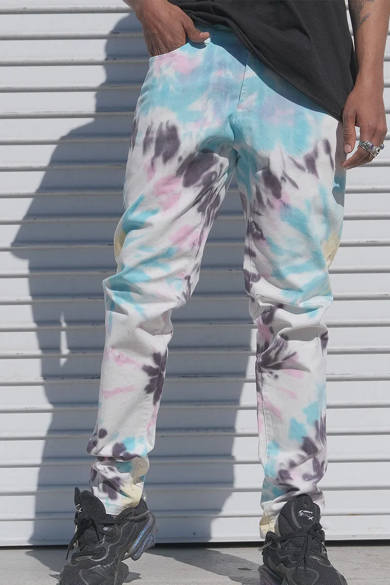 Spider Tie Dye Jeans