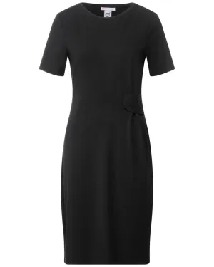 Street One Womens Knotted Jersey Dress Black