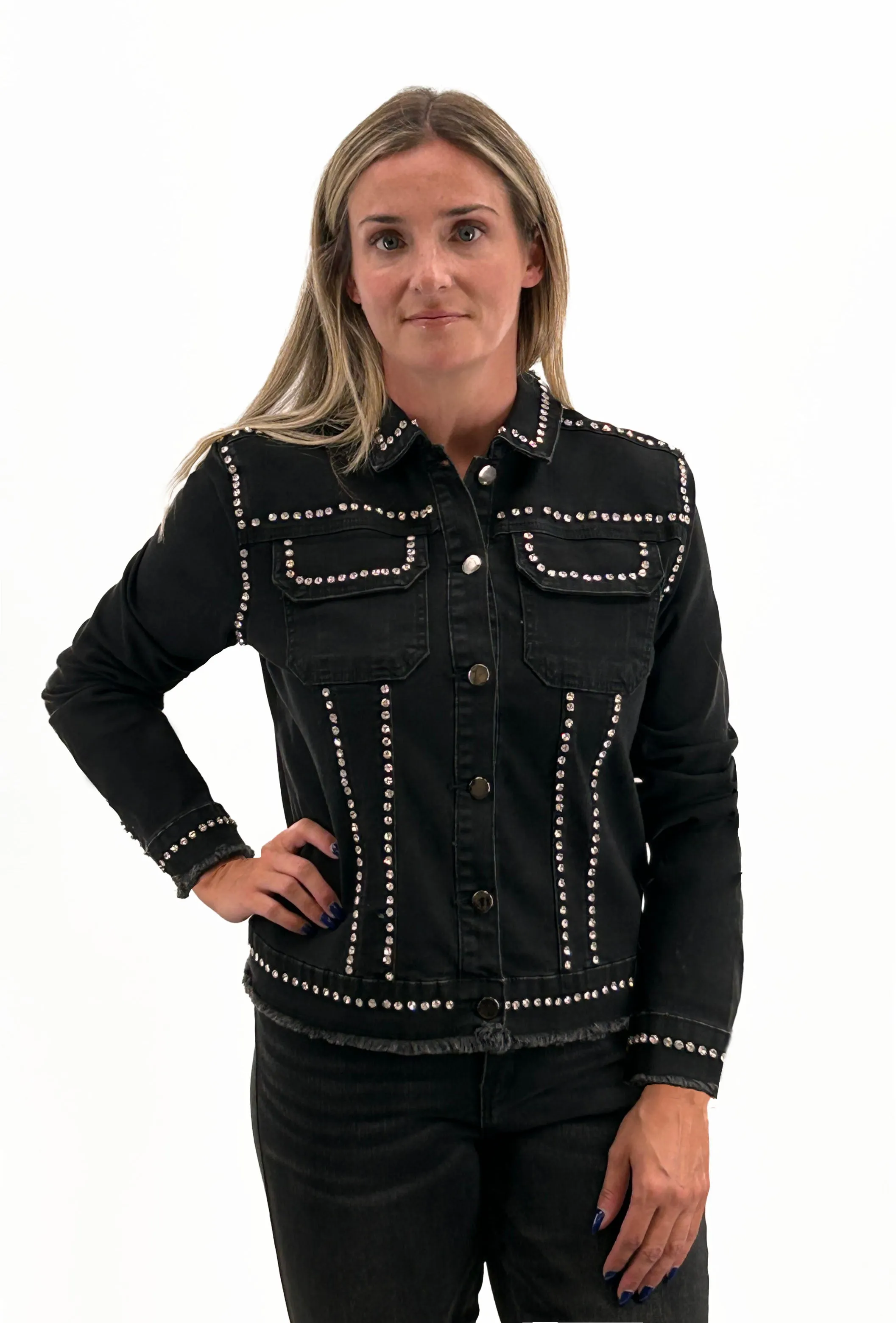 Stud Embellishment Jacket