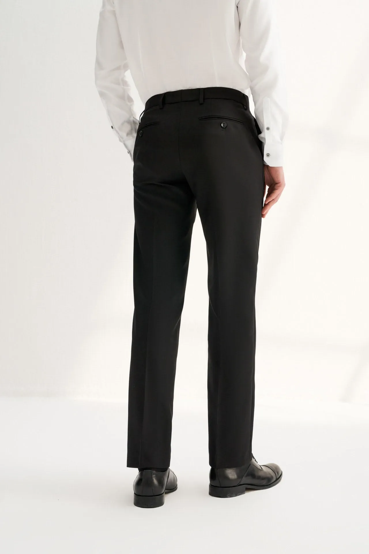 Teflon Finishing Stain Resistant Formal Pants in Regular Fit