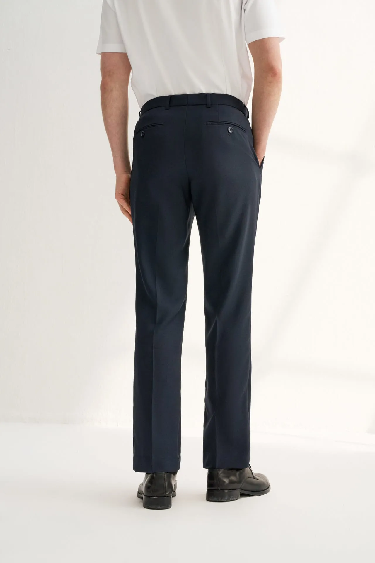 Teflon Finishing Stain Resistant Formal Pants in Regular Fit