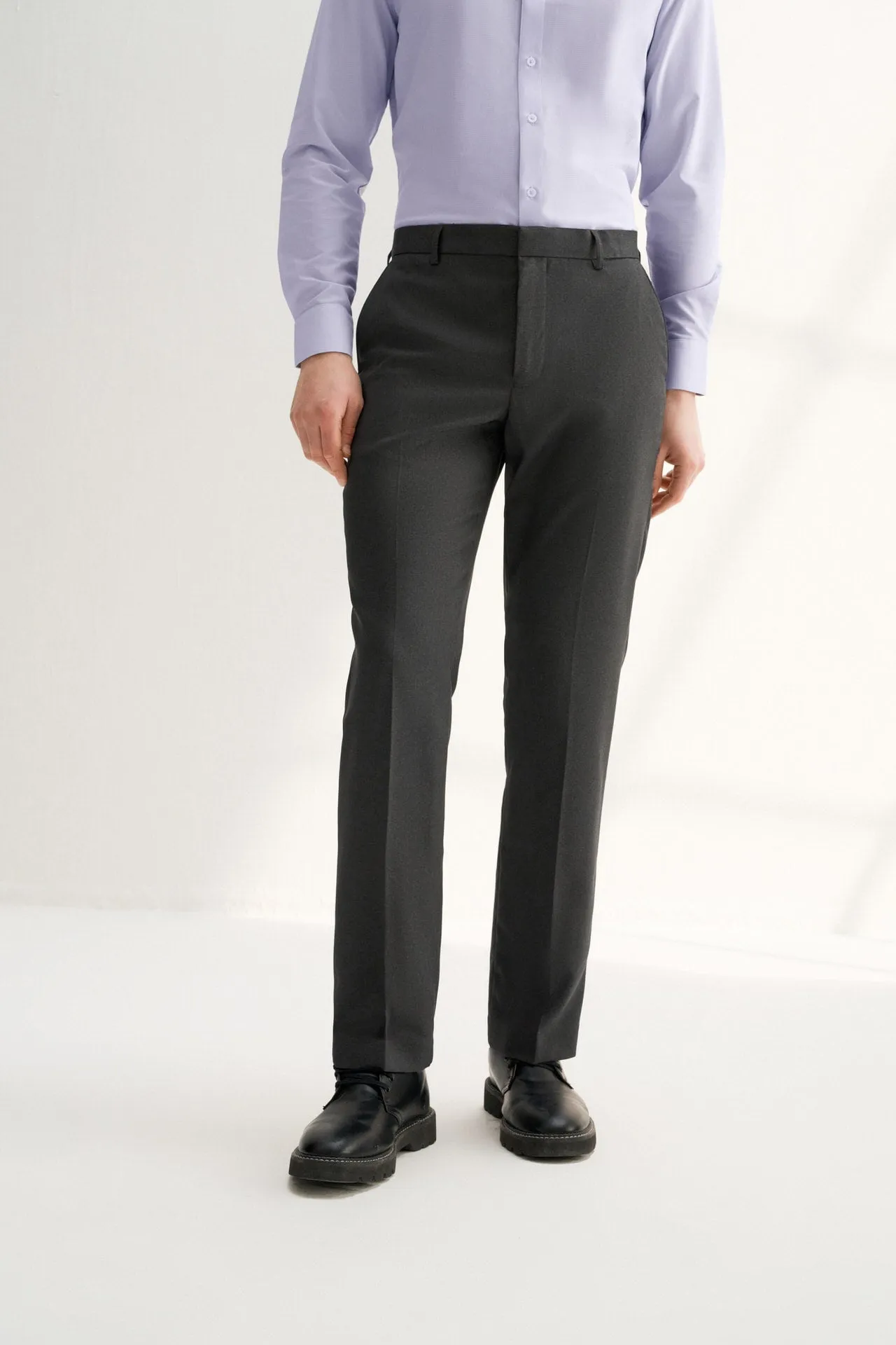 Teflon Finishing Stain Resistant Formal Pants in Regular Fit