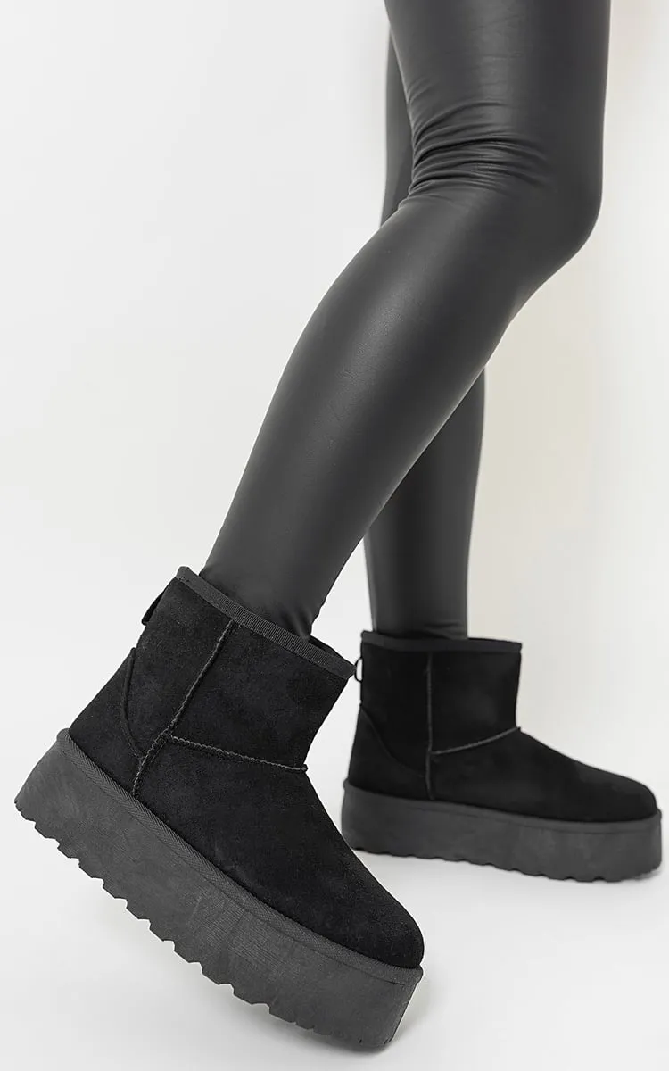 Thick Heel Platform Boots