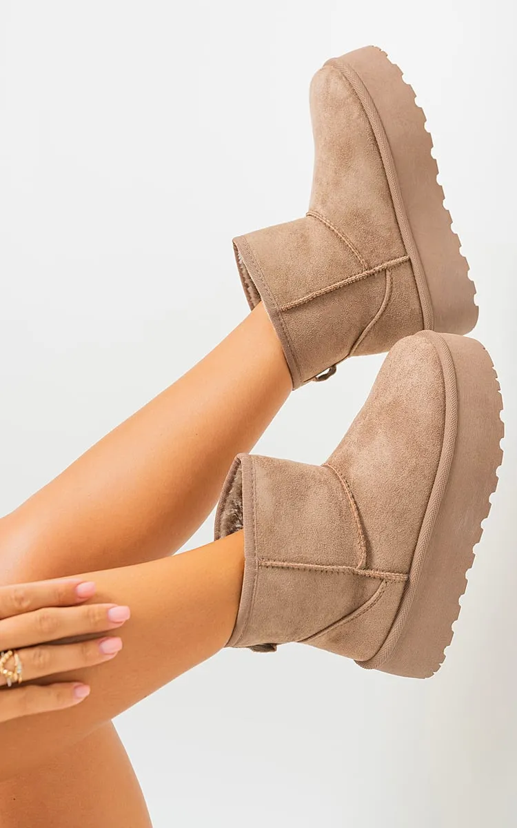 Thick Heel Platform Boots