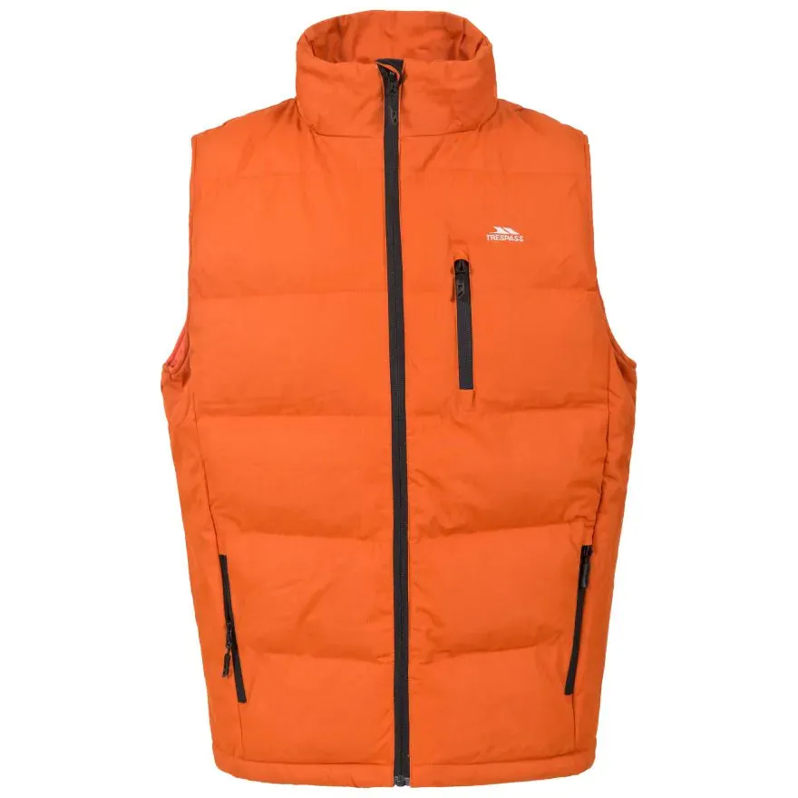 Trespass L Burnt Orange Clasp Padded Gilet