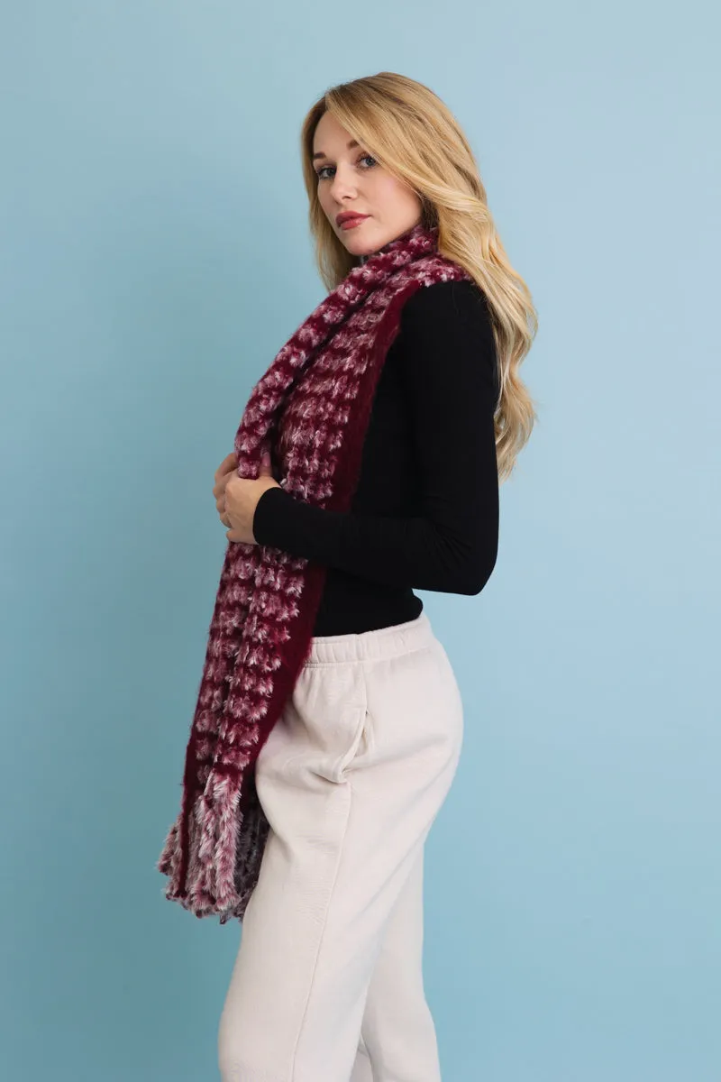 Ultra Soft Chenille Tassel Scarf