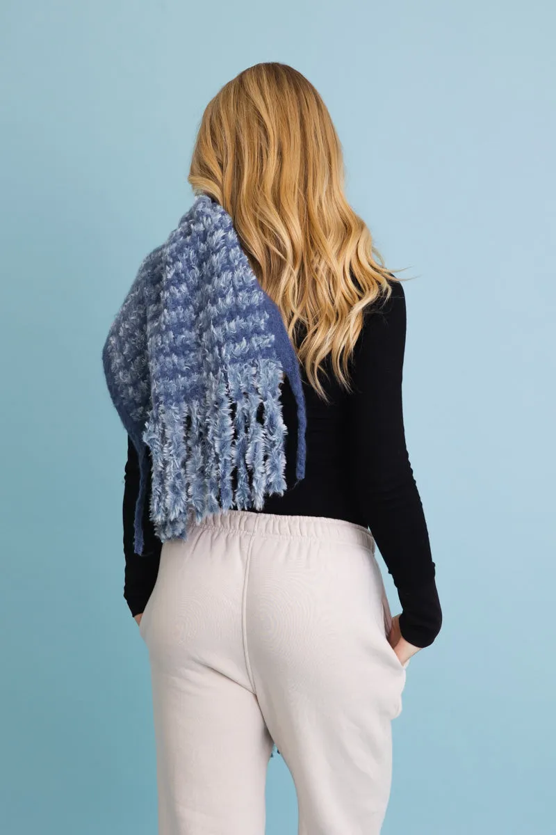 Ultra Soft Chenille Tassel Scarf