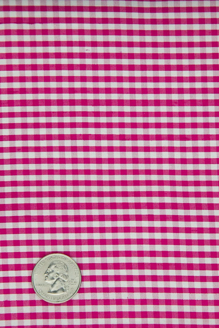 Very Berry Gingham Shantung 632 Fabric