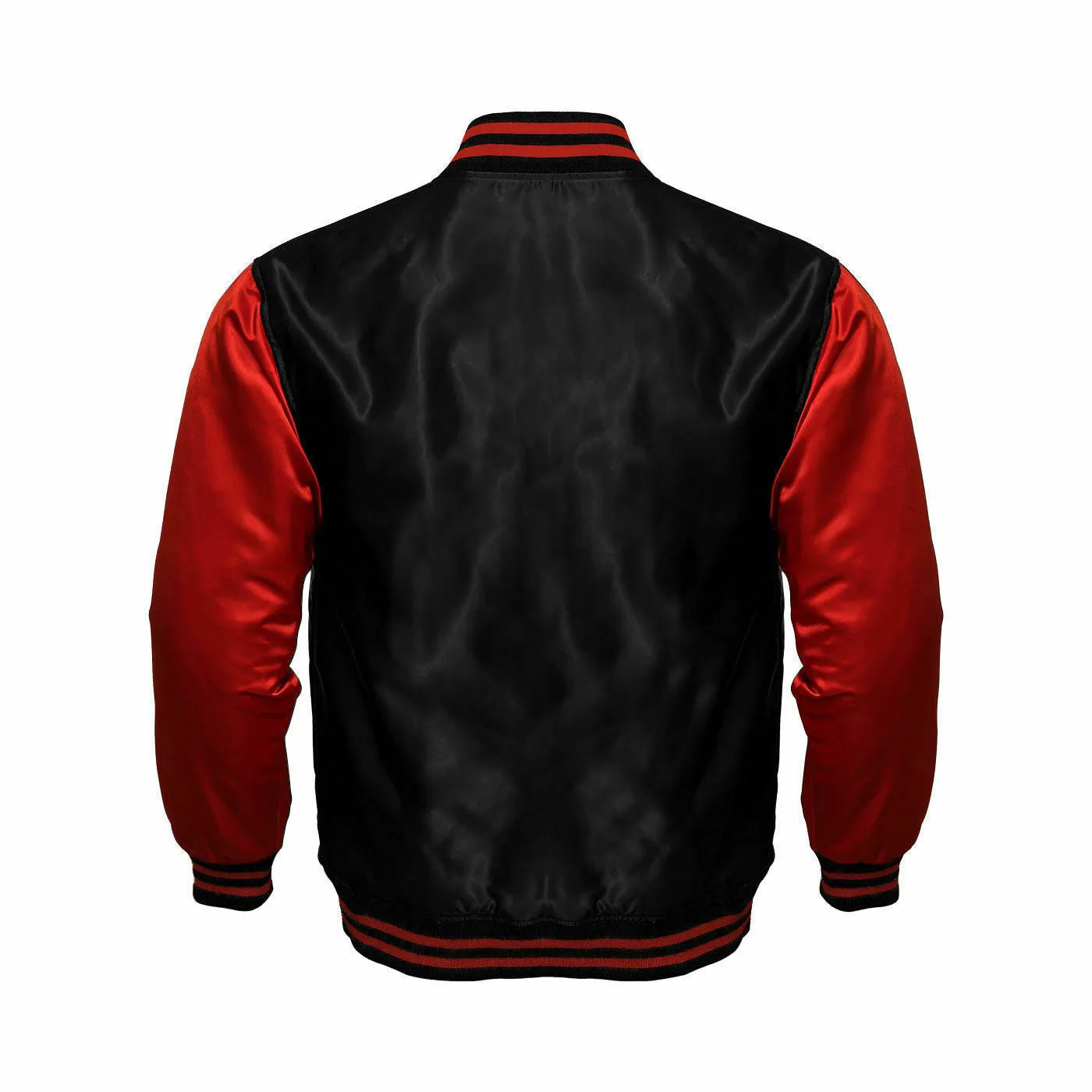 Women Satin Jacket Black/Red